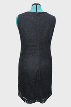 31 Short Black Lace Overlay