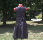 105 Sleek Vintage Black Belted Dress