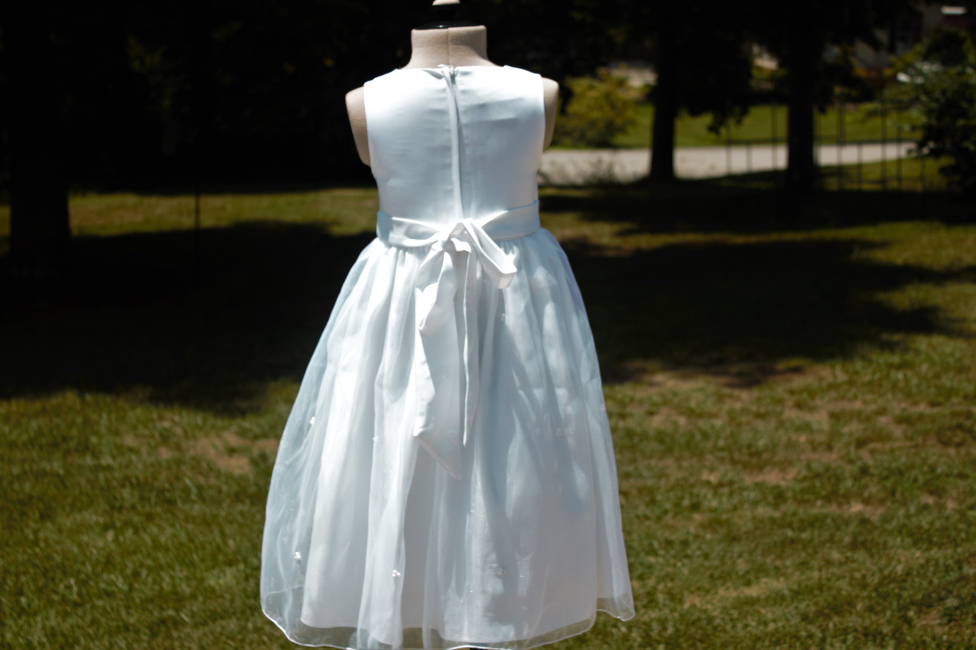 106 Rosette True White Kids Dress