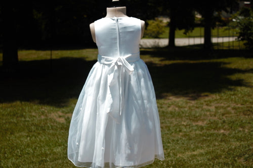 106 Rosette True White Kids Dress