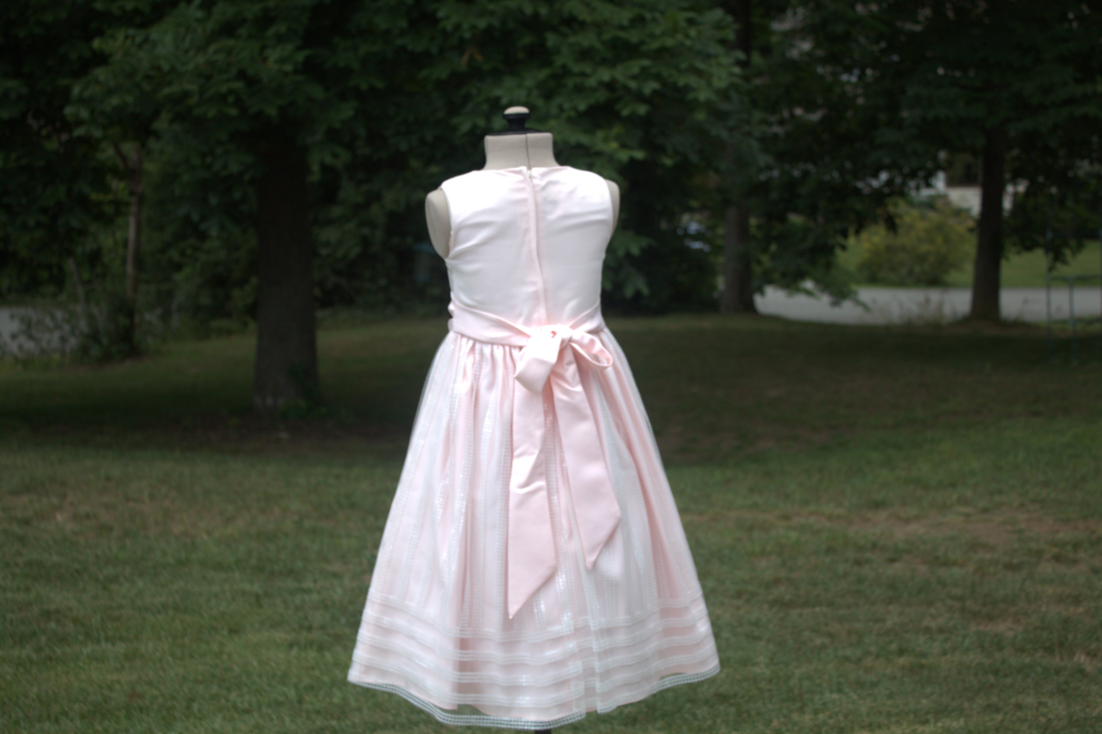108 Light Pink flower girl dress