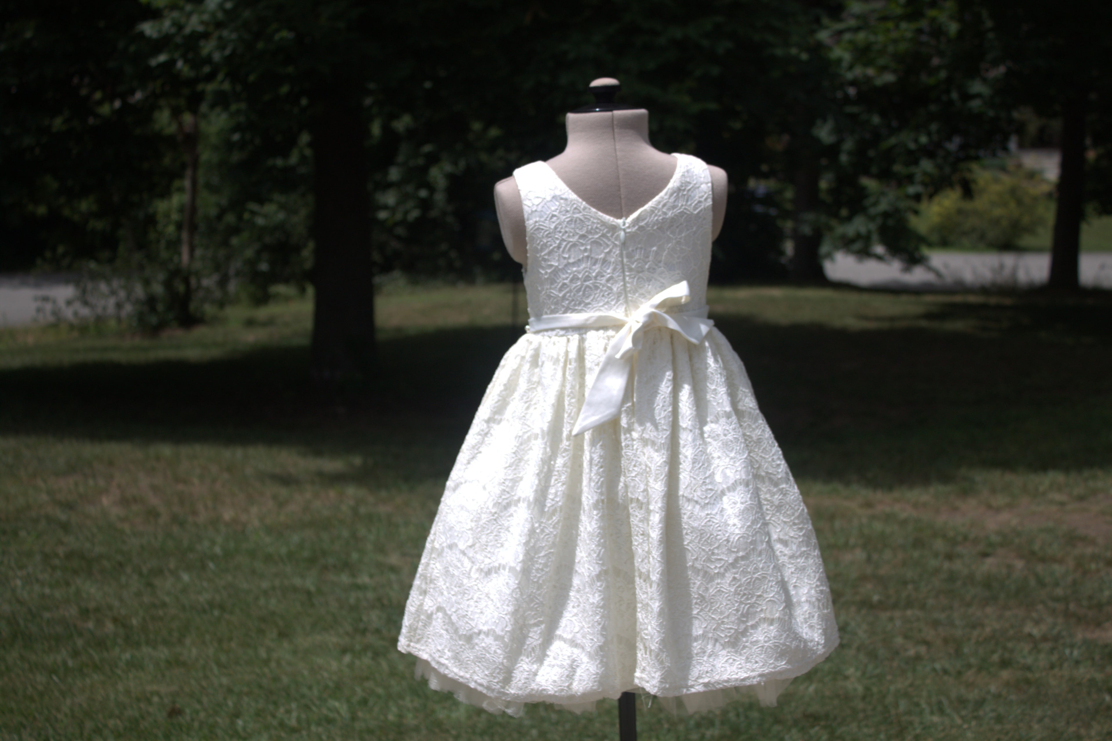 109 Lace and Pearl Youth Dress