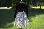 112 Yellow and Black Gingham Kids Dress