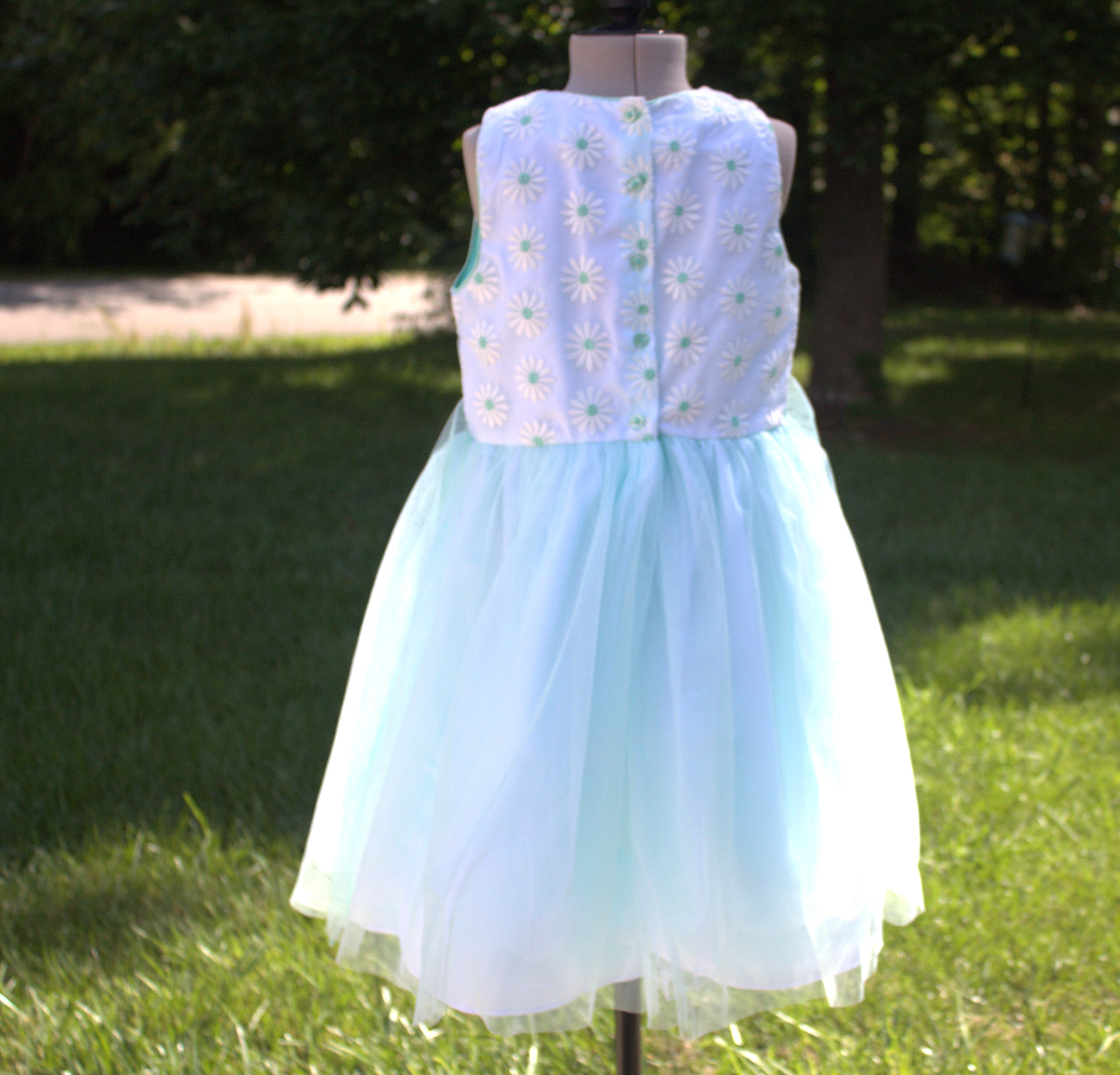 113 Blue Tule Kids Dress