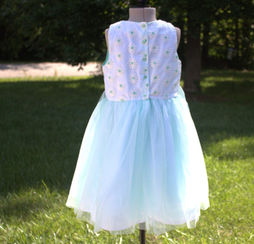 113 Blue Tulle Kids Dress