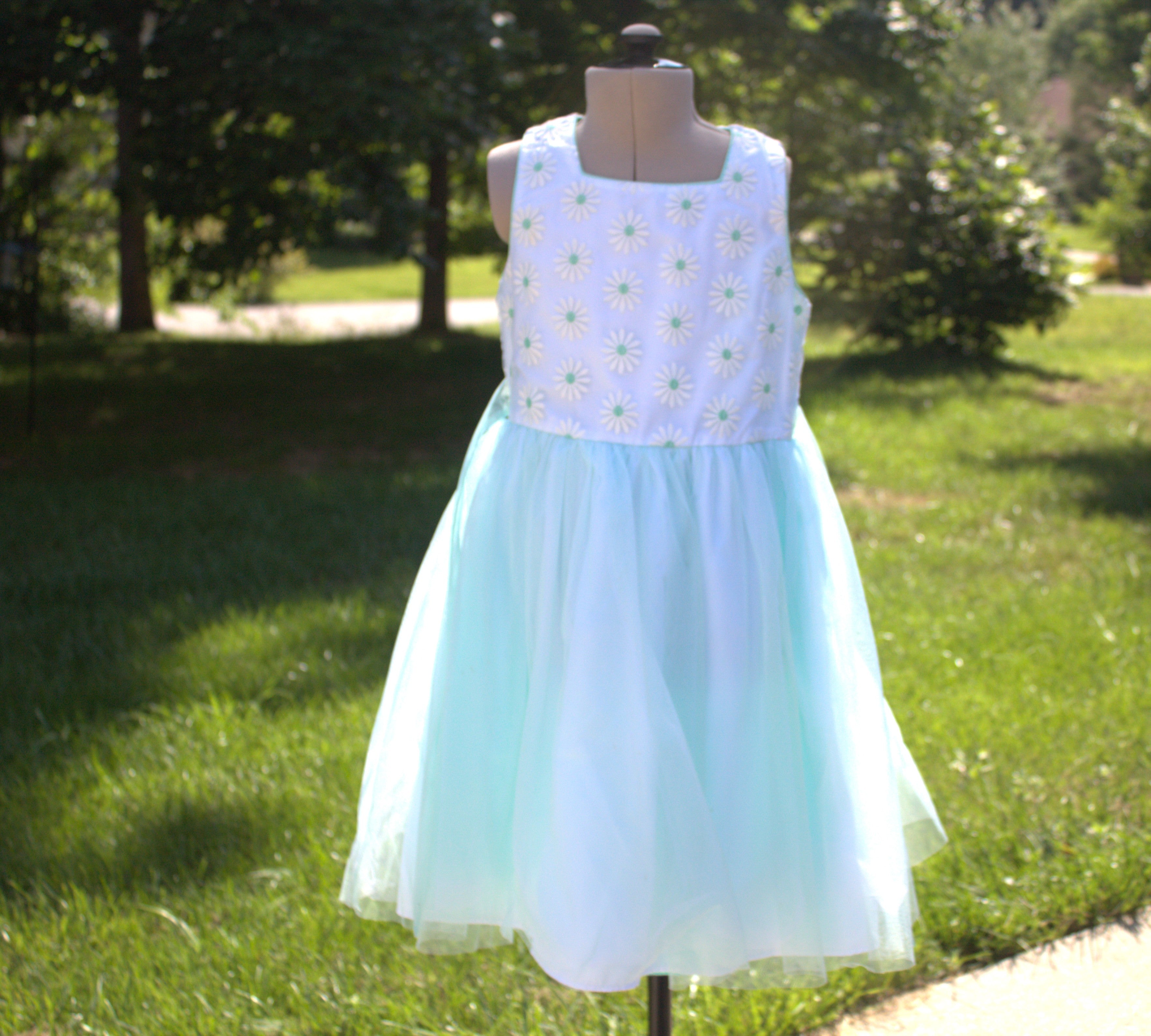 113 Blue Tule Kids Dress