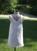 116 Blush and White Gingham Kids Dress