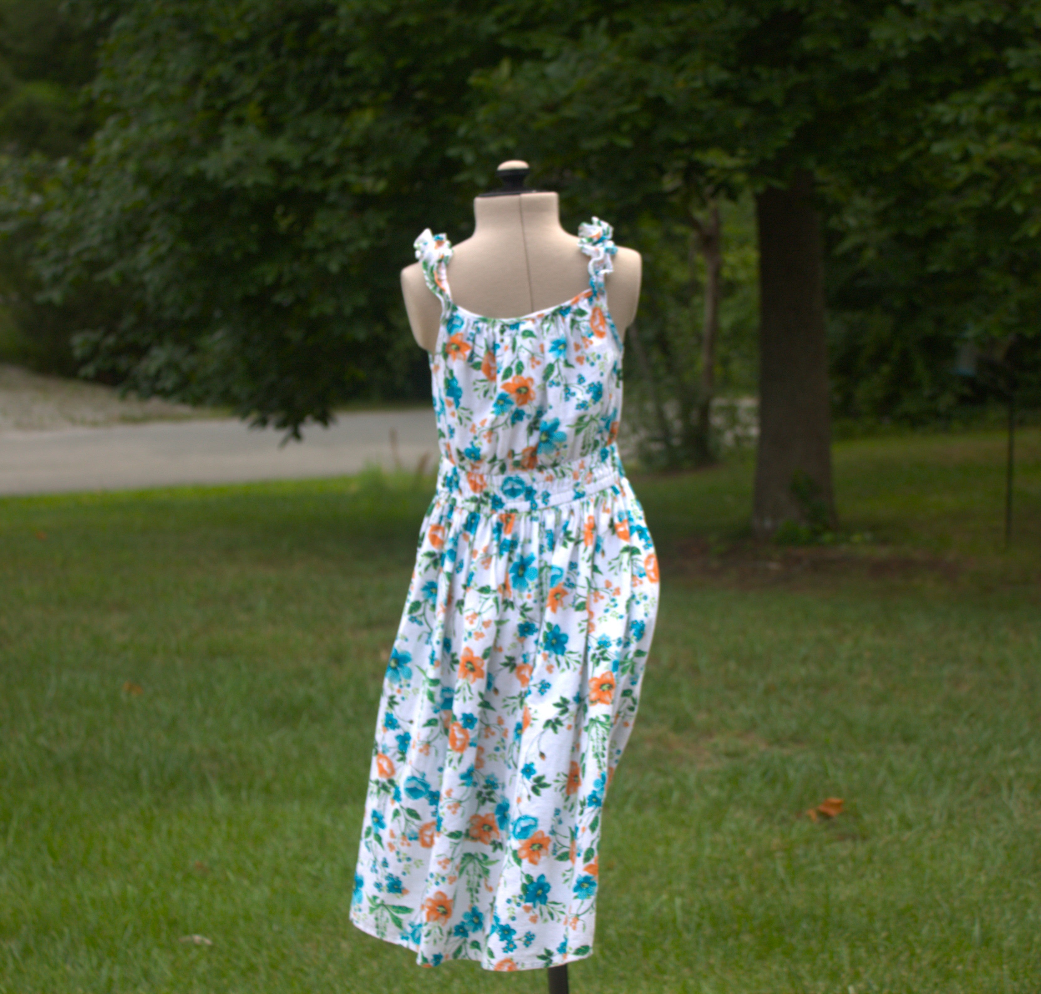 119 Little Girl's floral dress