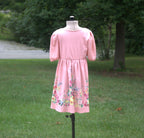 120 Pink casual little girl's dress