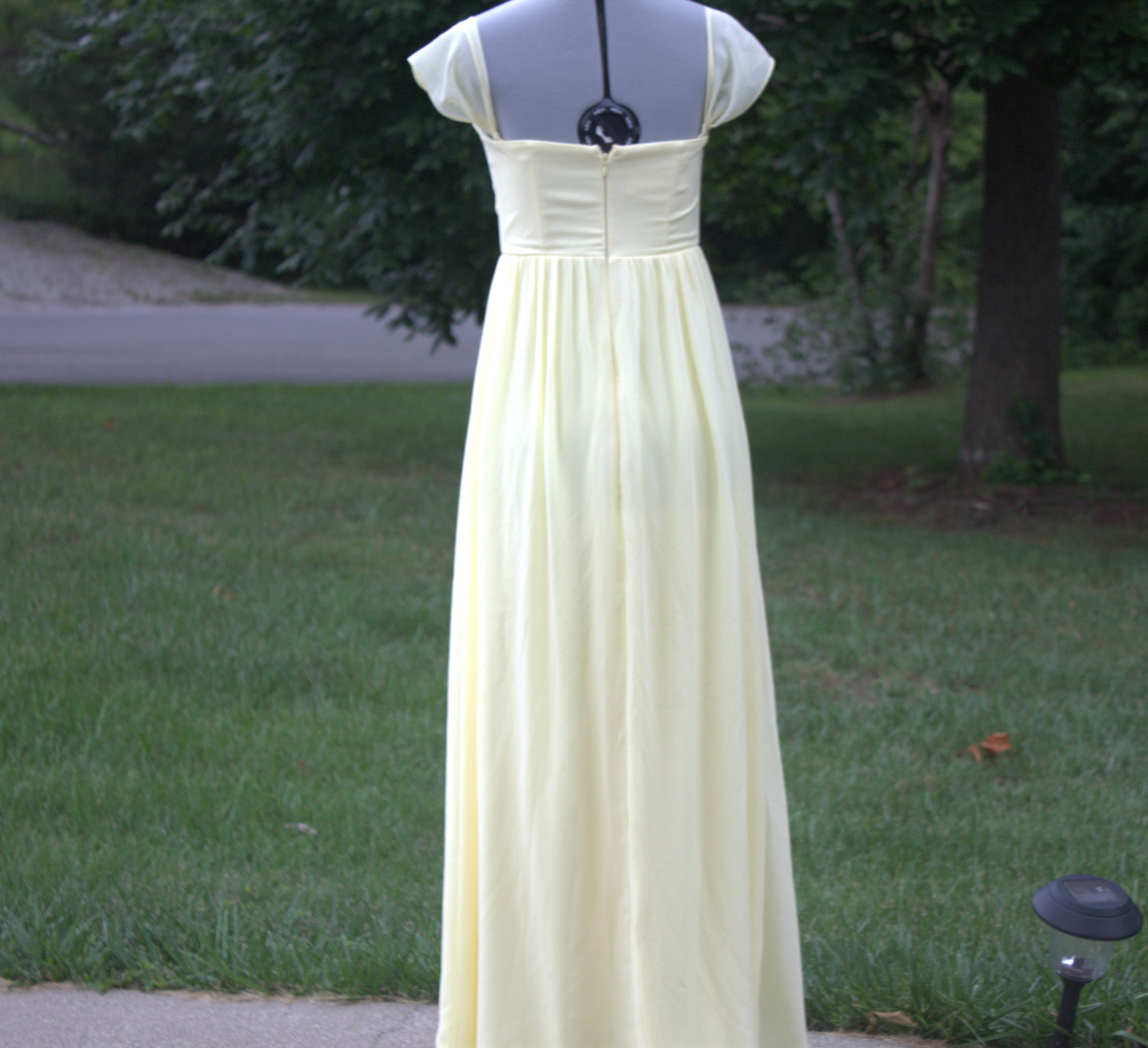122 Birdy Gray Light Yellow Dress