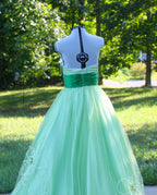 59 Green gown with belt