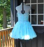 72 aqua cocktail dress