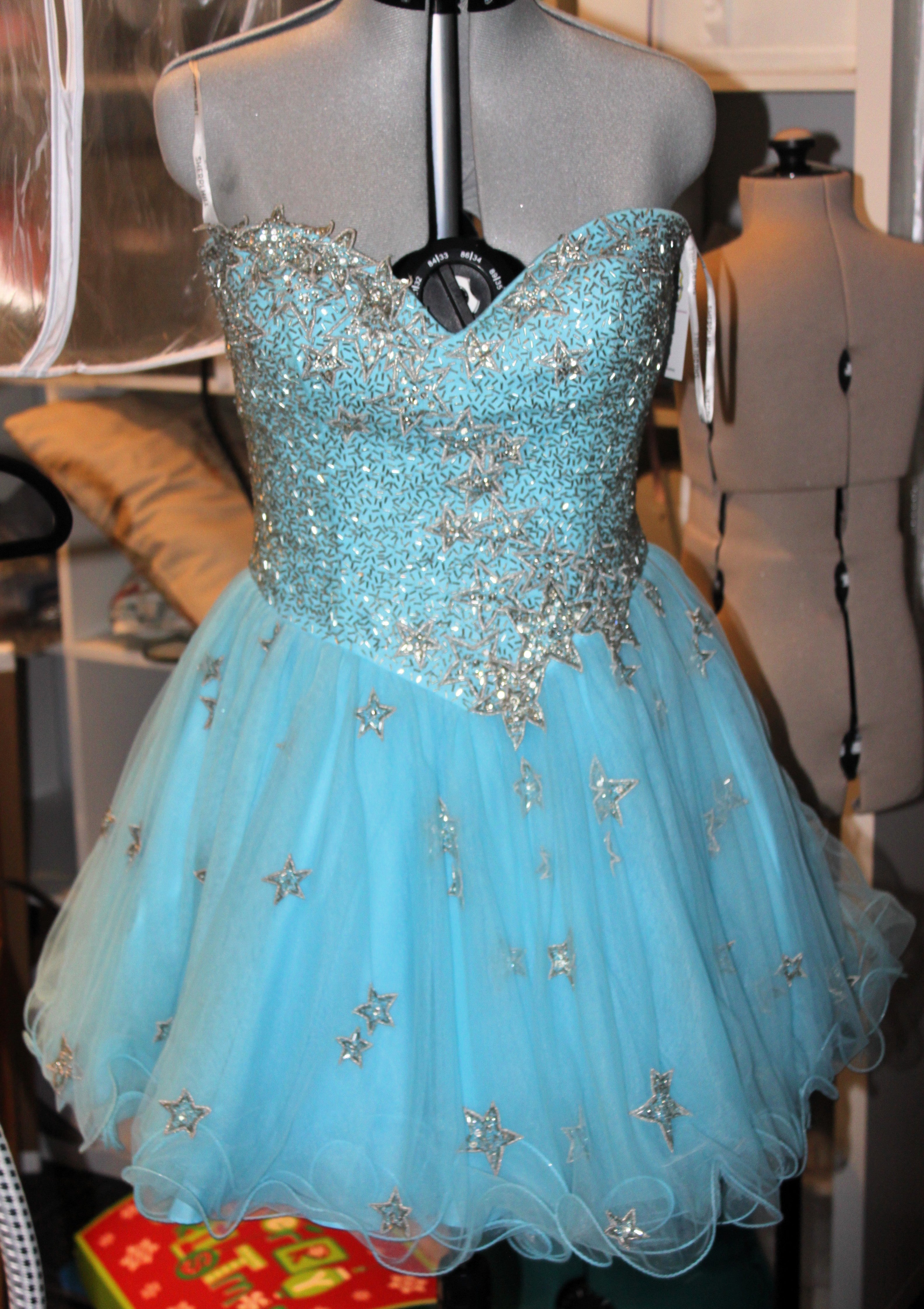 72 aqua cocktail dress