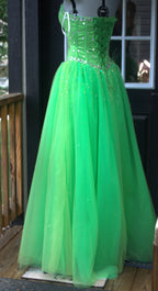 76 lime green ball gown