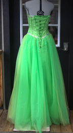 76 lime green ball gown