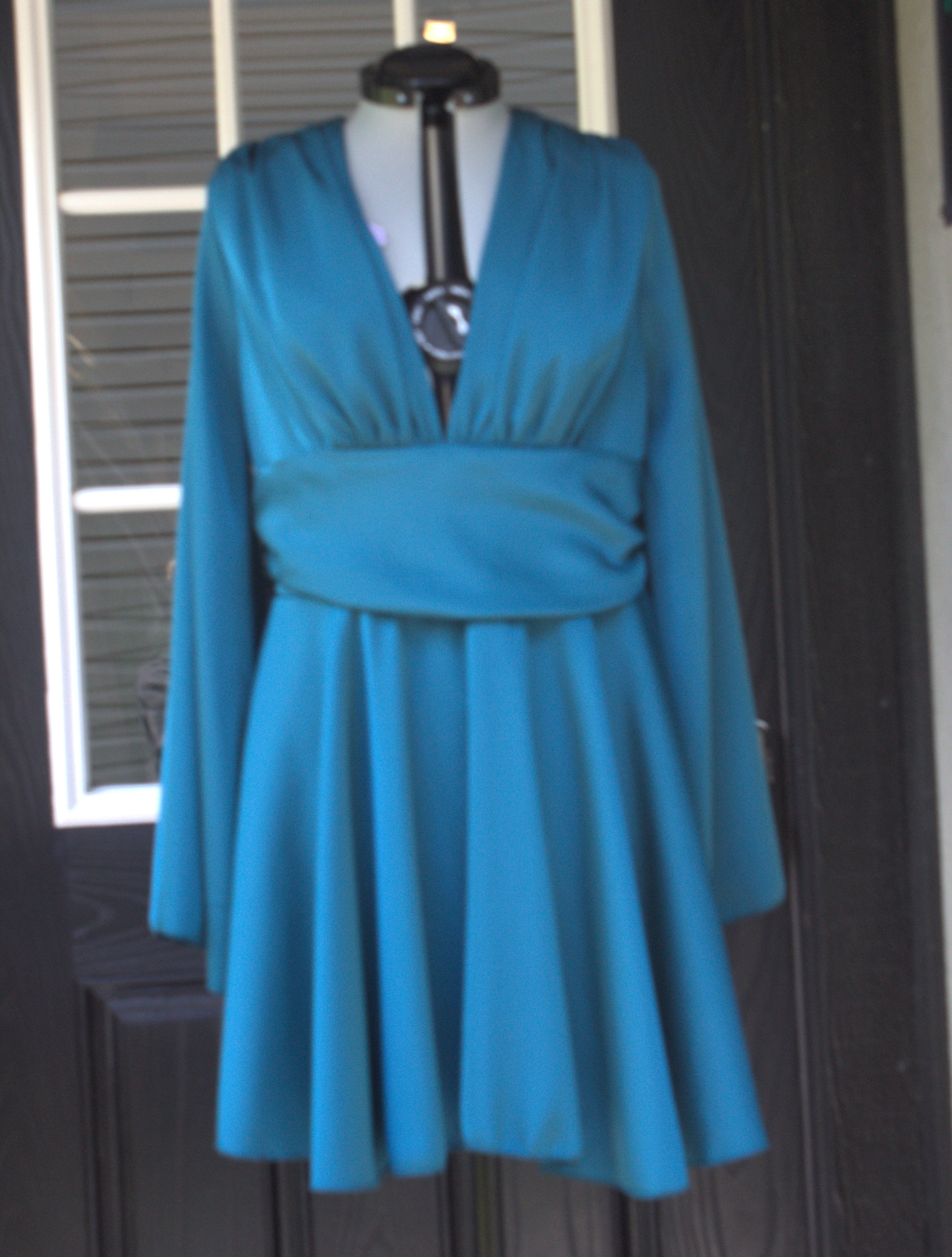 78 Blue-green dress