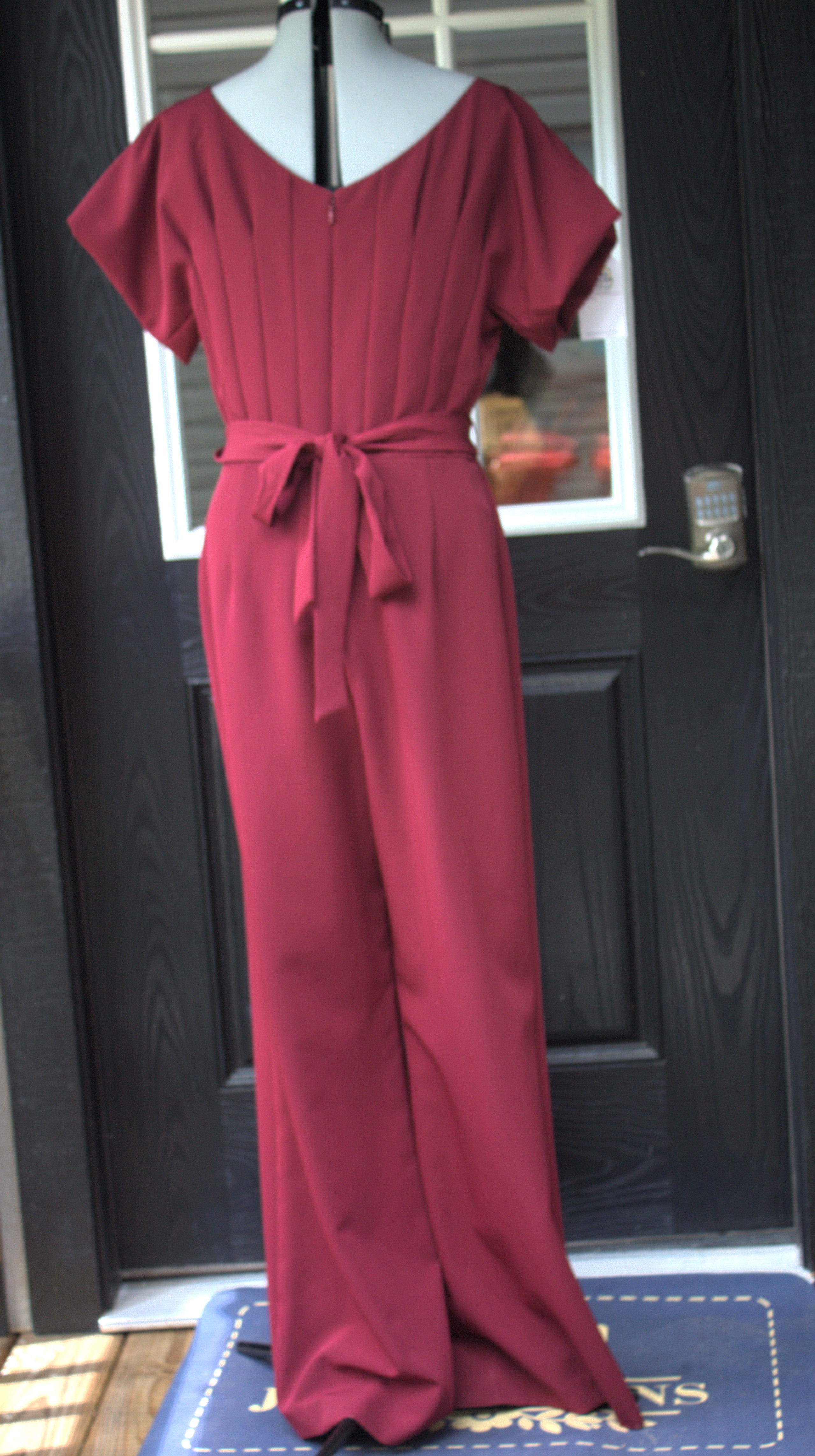 82 crimson red jumpsuit