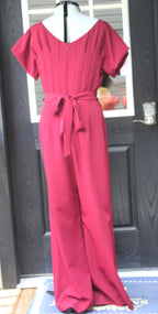 82 crimson red jumpsuit