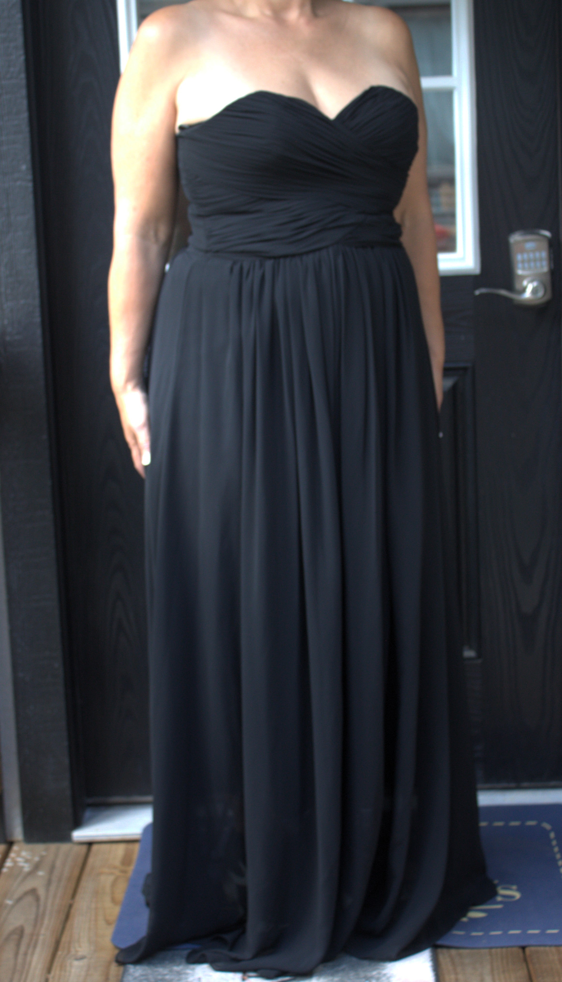83 Black Strapless dress