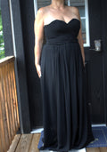83 Black Strapless dress