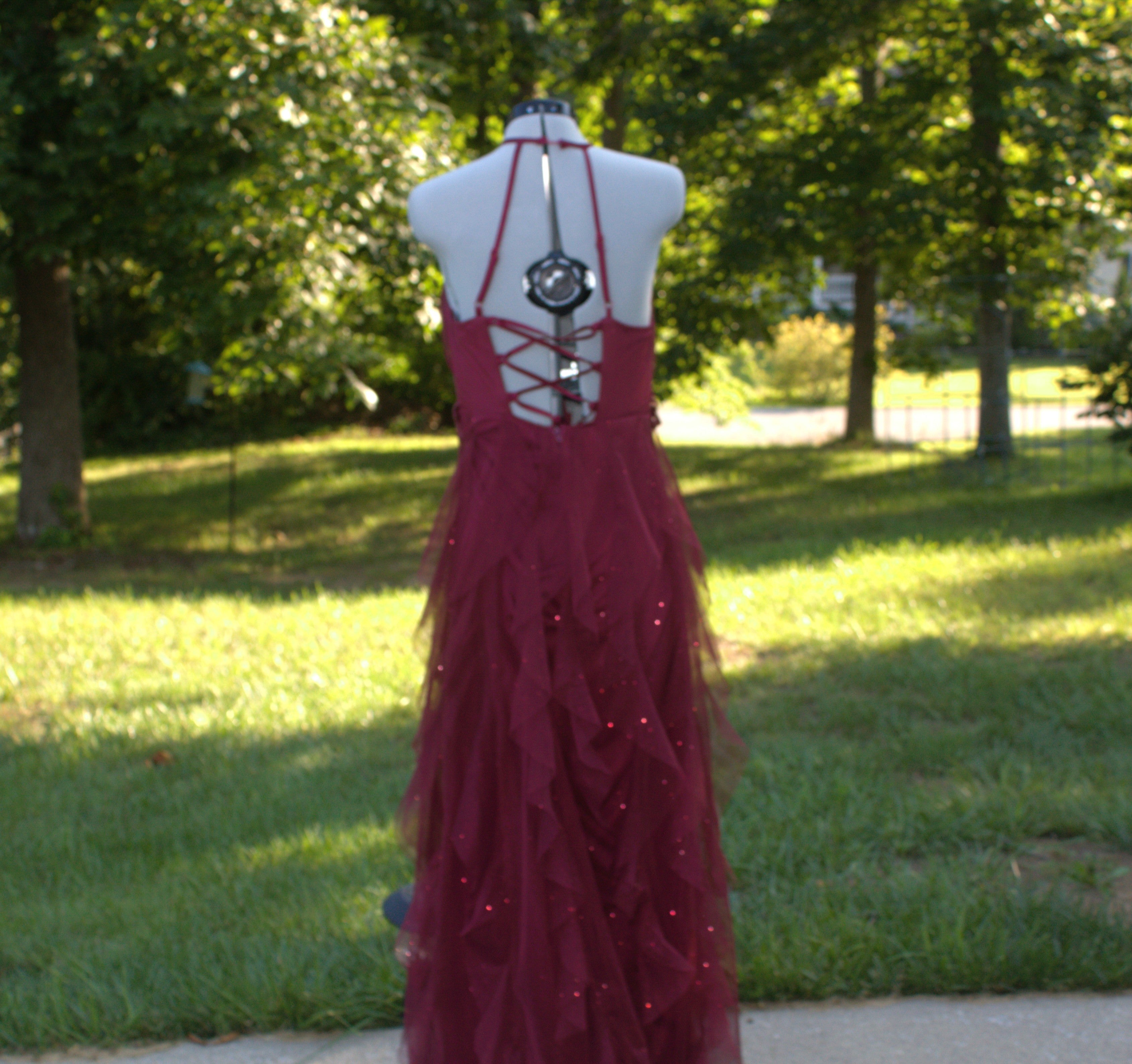 97 Maroon Spaghetti Strap