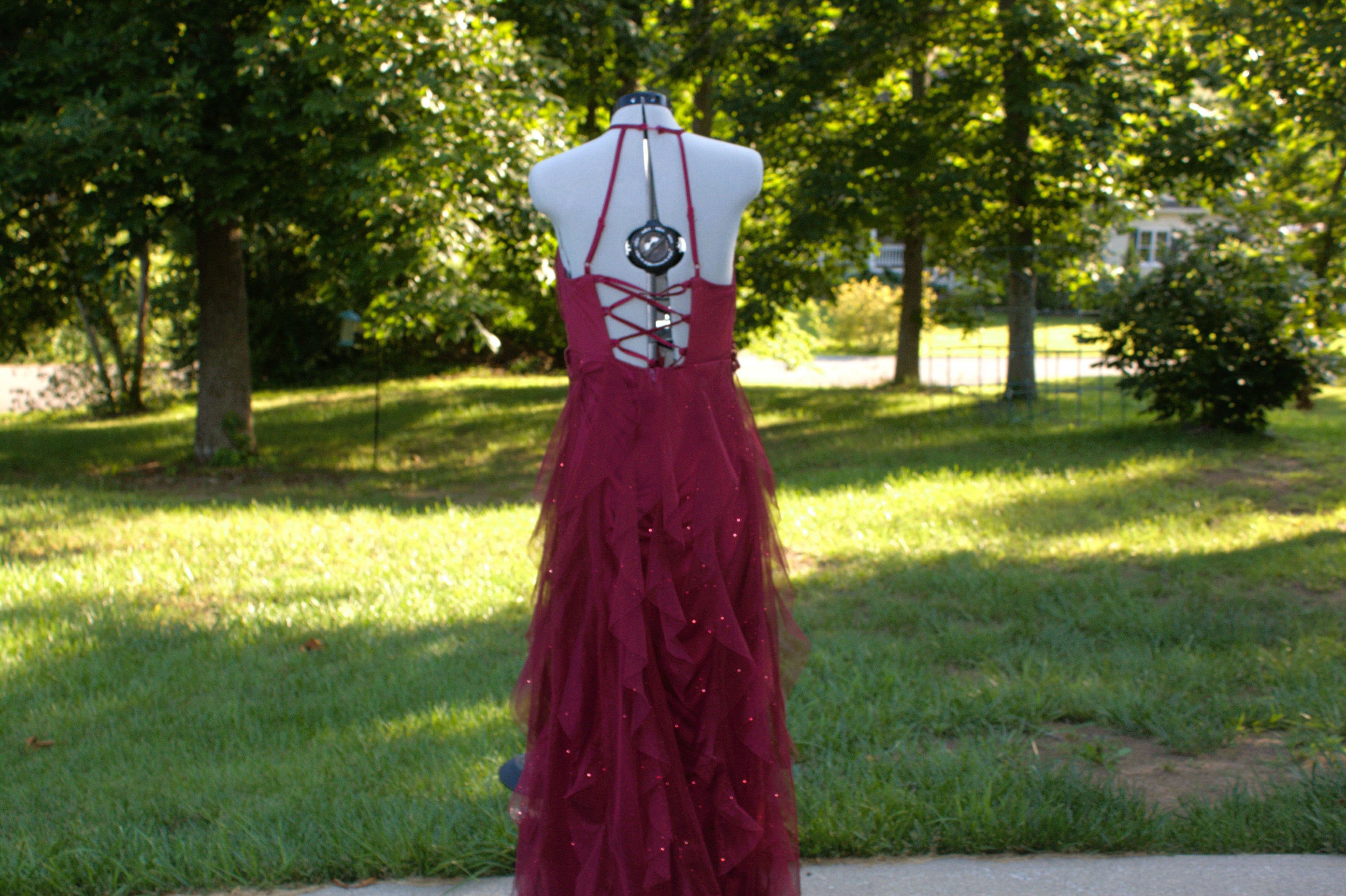 97 Maroon Spaghetti Strap