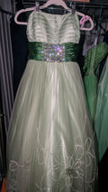 59 Green gown with belt