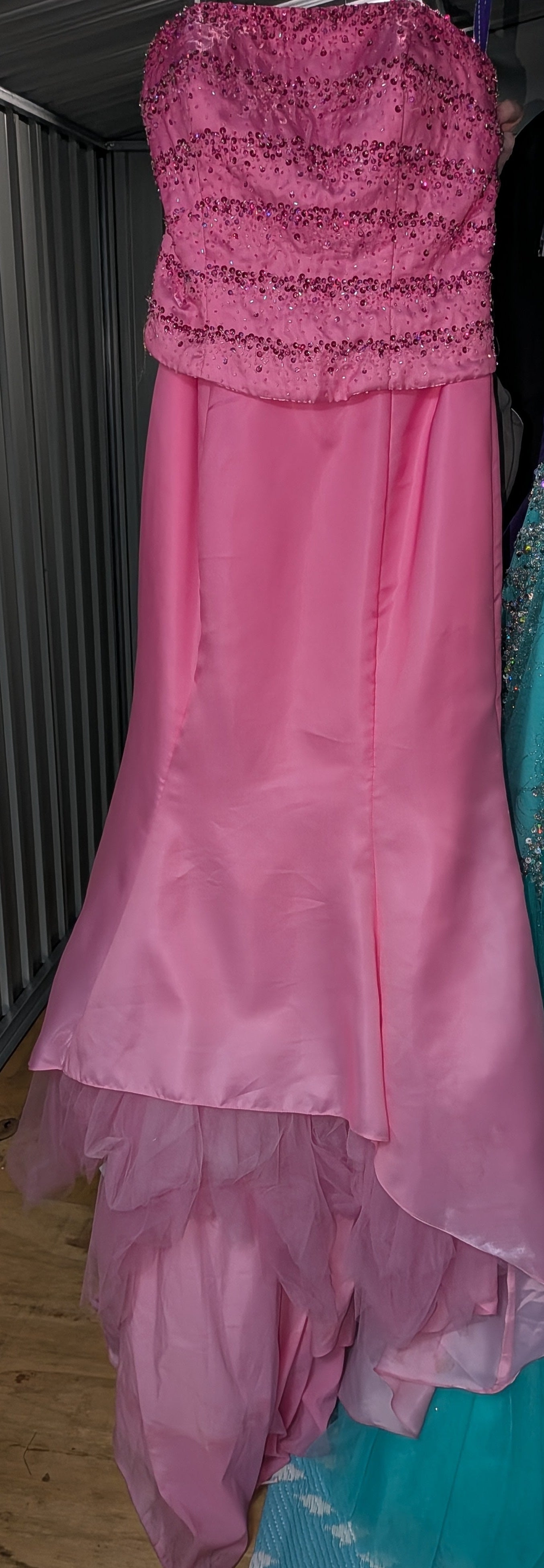 55 Ombre Beaded Blush Gown