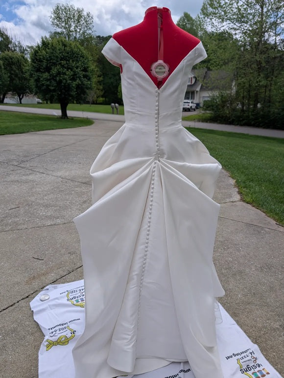 01 Off the Shoulder White Wedding Dress